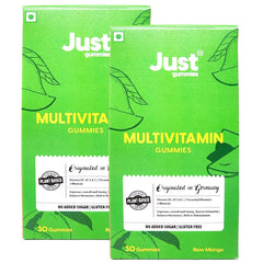 Just Gummies Multivitamin Raw Mango Flavour, 30 Gummies (Pack Of 2)