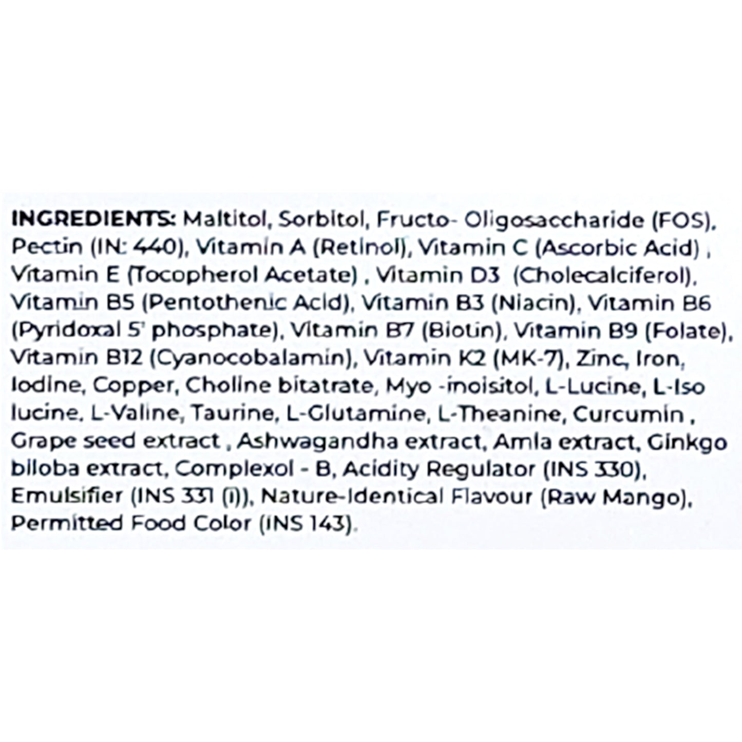 Just Gummies Multivitamin Raw Mango Flavour, 30 Gummies (Pack Of 2)