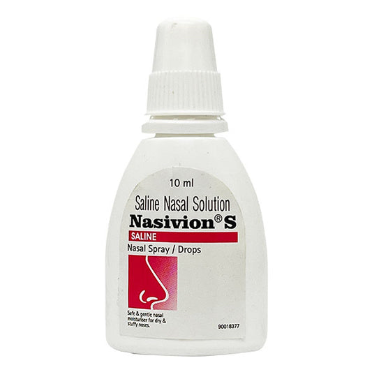Nasivion S Saline Nasal Spray, 10ml