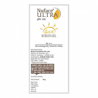 Nuface Ultra Sunscreen SPF 40 Gel, 50gm