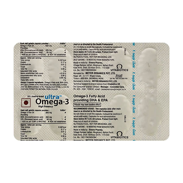 Ultra Omega-3, 10 Capsules