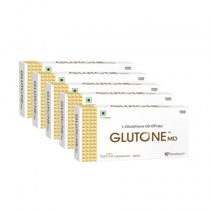 Skin Glow and Immunity Glutone MD - Mouth Dissolving 30 Tablets Pack of 5