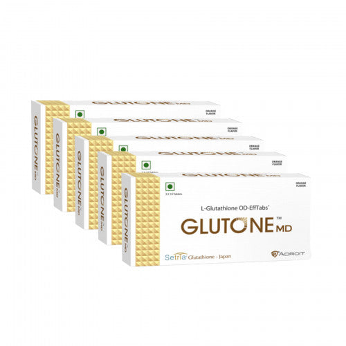 Skin Glow and Immunity Glutone MD - Mouth Dissolving 30 Tablets Pack of 5