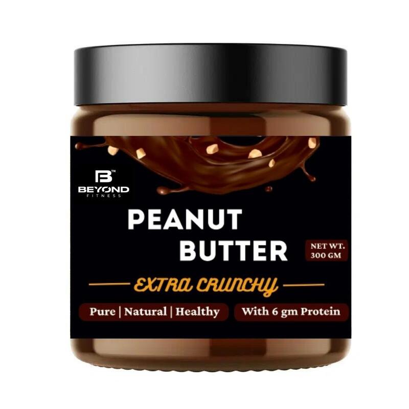 Beyond Fitness High Protein Peanut Butter, Dark Chocolate, Extra Crunchy, 300gm