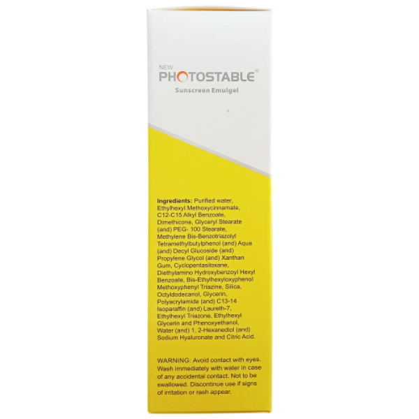 Photostable Sunscreen Gel, 50gm