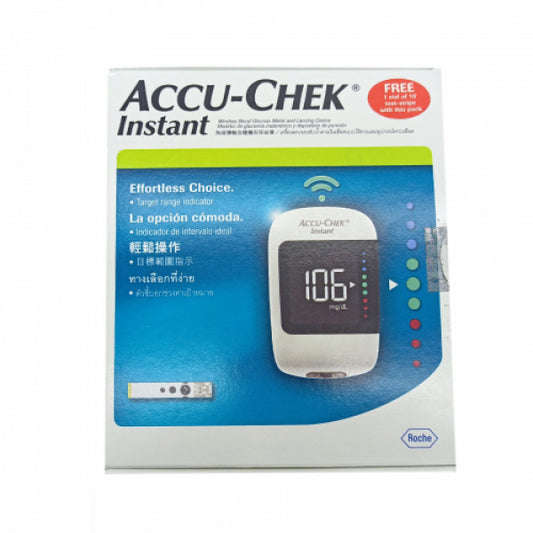 جهاز قياس نسبة السكر في الدم الفوري من أكيوتشيك مع 10 شرائح مجانية