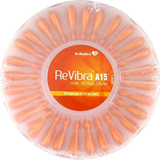 ReVibra A15 纯视黄醇霜，28 粒素食胶囊