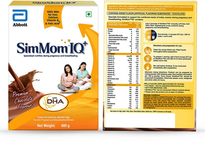 SimMom IQ Plus Premium Chocolate Refill Pack, 400gm