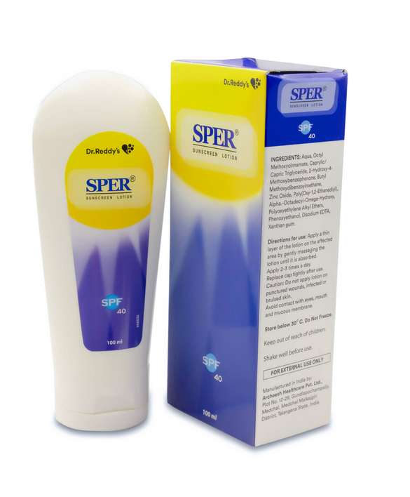 Sper Sunscreen SPF 40 Lotion, 100ml