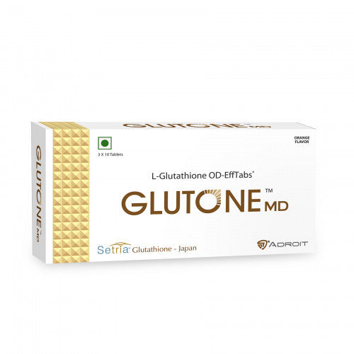Skin Glow and Immunity Glutone MD - Mouth Dissolving 30 Tablets Pack of 16