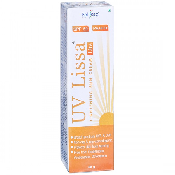 UV Lissa Lite Skin Lightening Sun Cream, SPF 50 PA+++, 50g