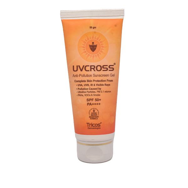 Uvcross Anti-Pollution Sunscreen Gel SPF50+ PA++++, 50gm