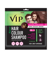 Vip Hair Colour Shampoo Brown, 20ml