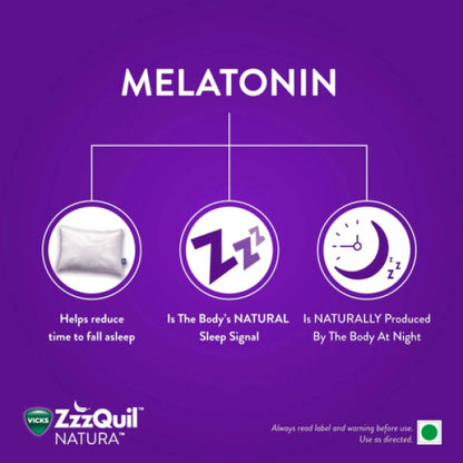 Vicks ZzzQuil Natura Nutraceutical Melatonin Sleep Gummies, 24s