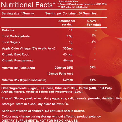 Biogetica Apple Cider Vinegar, 30 Gummy