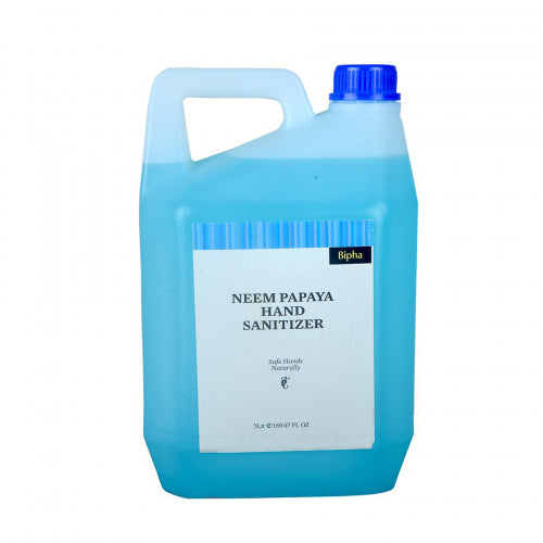 Bipha Ayurveda Neem Papaya Hand Sanitizer Liquid, 5l