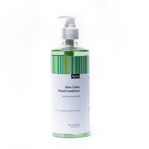 Bipha Ayurveda Aloe Lime Hand Sanitizer Liquid, 500ml