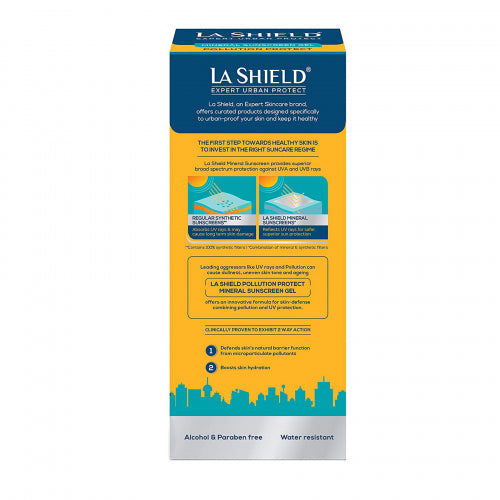 La Shield Pollution Protect Mineral Sunscreen Gel SPF 40, 50gm