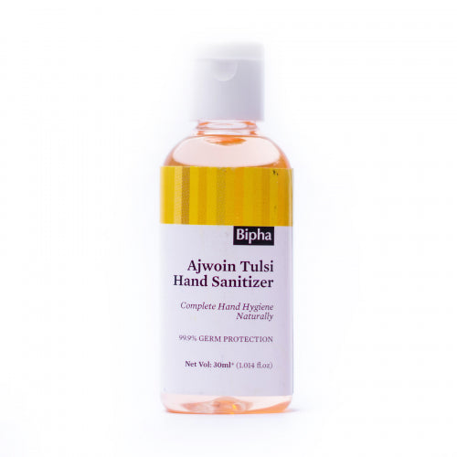 Bipha Ayurveda Ajwoin Tulsi Hand Sanitizer Liquid, 30ml