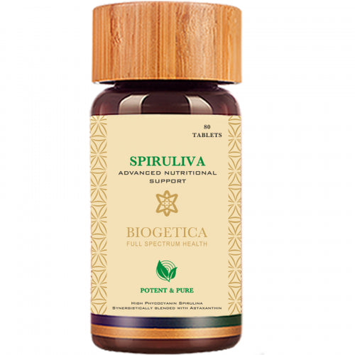 Biogetica SpiruLiva - Advance Nutritional Support, 80 Tablets