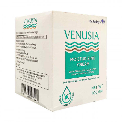 Venusia Moisturizing Cream with Squalene, Aloevera and Vitamin E Acetate, 100gm