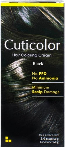 Cuticolor Hair Colour Black, 120gm