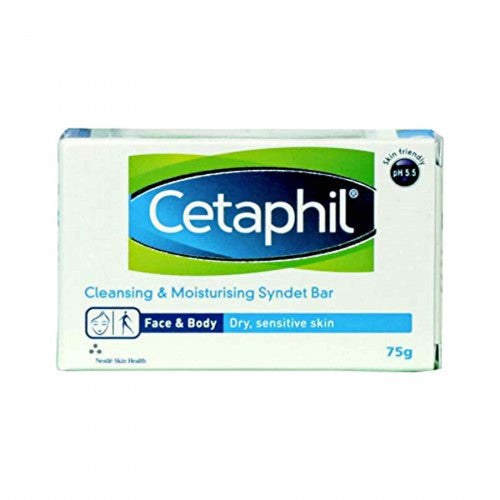 Cetaphil Cleansing and Moisturizing Syndet Bar, 75gm