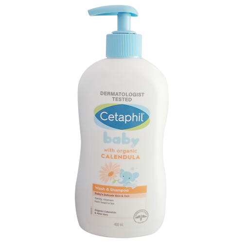 Cetaphil Baby Wash & Shampoo with Organic Calendula, 400ml
