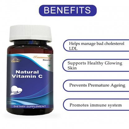 CIPZER Natural vitamin C, 60 Capsules (Rs. 7.90/capsule)