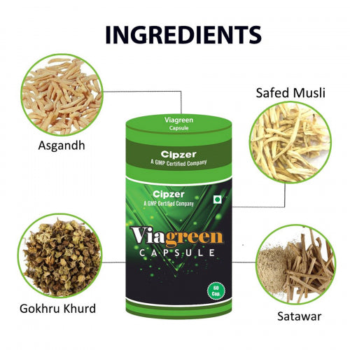 CIPZER Viagreen, 60 Capsules