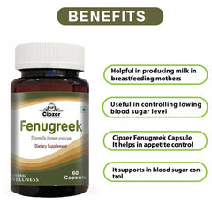 CIPZER Fenugreek, 60 Capsules