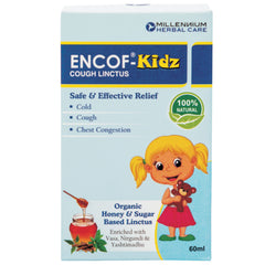 Penjagaan Herba Millennium Encof Kidz Organic Cough Linctus, 4x60ml