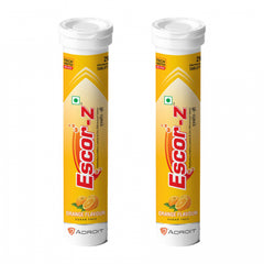 Escor-Z Effervescent Tablets Orange Flavour Pack of 2