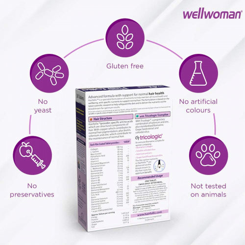 Wellwoman Hairfollic, 30 Tablets