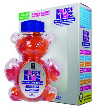 Happi Kidz 多种维生素和矿物质，60 粒软糖