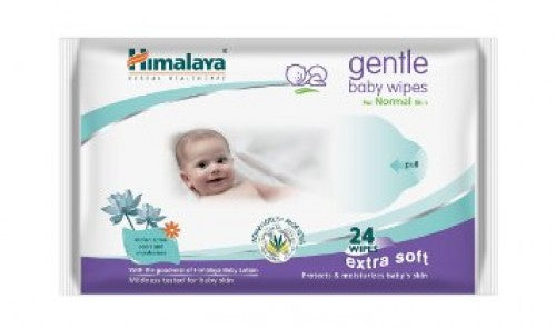 Himalaya Gentle Baby, 24 Wipes
