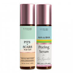 LUXURI Pits & Scar gel + LUXURI peeling serum Combo Pack, 100ml