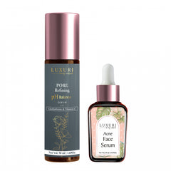 LUXURI Acne & Pimple Control Skin Regime with pH Balancer Combo Pack, 80ml