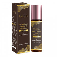 LUXURI Gold Collagen Vitamin C Anti Aging Serum, 50ml