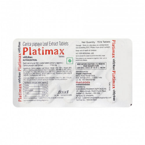 Platimax, 15 Tablets