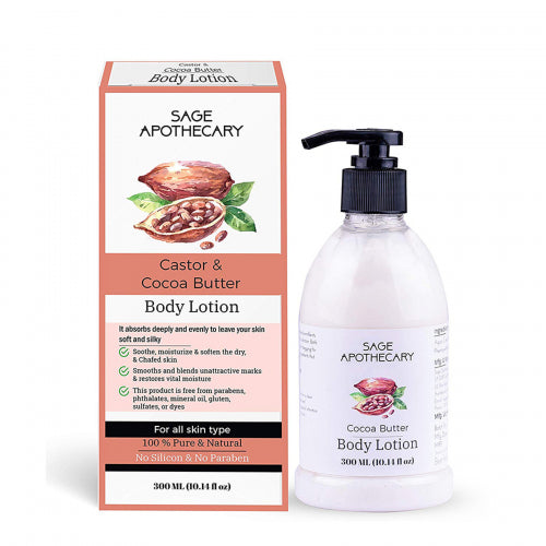 Sage Apothecary Cocoa Butter Body Lotion, 300ml