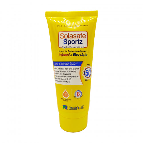 Solasafe Sportz Physical Sunscreen Gel SPF 50+ PA+++, 50gm