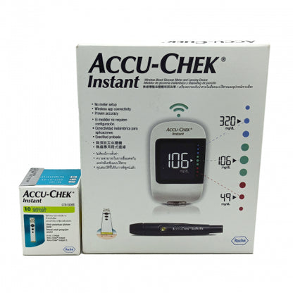 Accu-chek Instant Blood Glucose Meter With 10 Free Strips