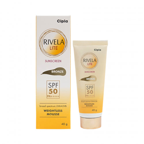 Rivela Lite Bronze Sunscreen SPF 50 PA++++, 40gm