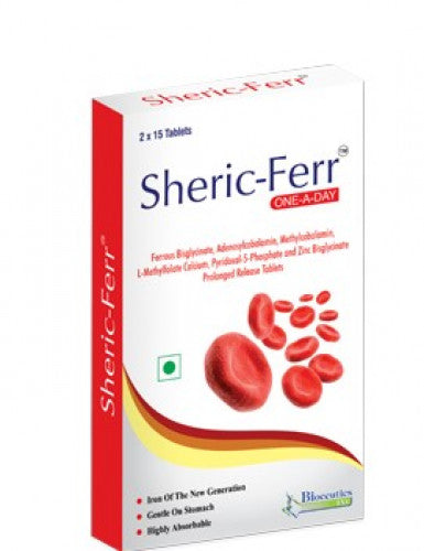 Sheric Ferr, 15 Tablets (Rs. 13.33/tablet)