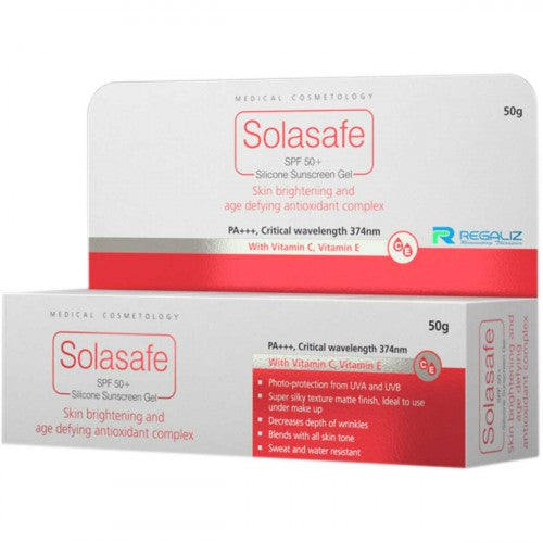Solasafe SPF 50+ 硅胶防晒霜，50 克