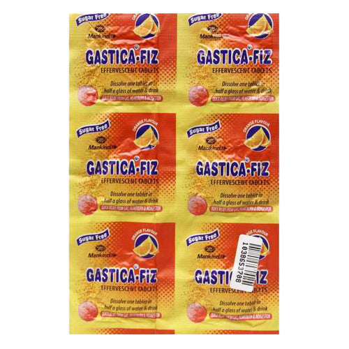 Gastica-Fiz Effervescent, 6 Tablets