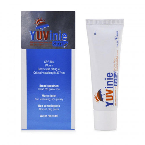Yuvinie Soft Silicone Sunscreen Gel SPF 50+ PA+++, 50gm